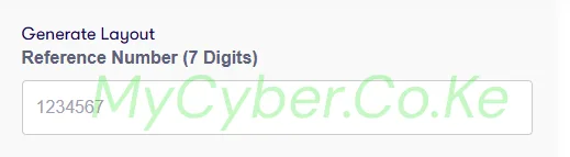 Mpesa poster generator reference number field — enter your 7 digit till number paybill or agent number