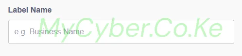 Mpesa poster generator label name field — enter your business name